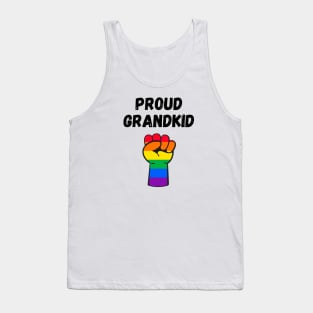 Proud Grandkid Rainbow Pride T Shirt Design Tank Top